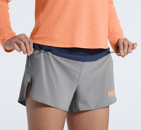 Hoka One One Sg Trail Short - Bermudas Mulher Cinzentas Escuro | PT-3z6GDHM